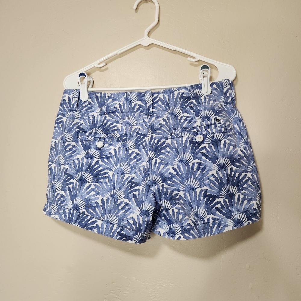 Vineyard Vines Blue Tropical Shorts Womens Size 6 - Picture 4 of 4